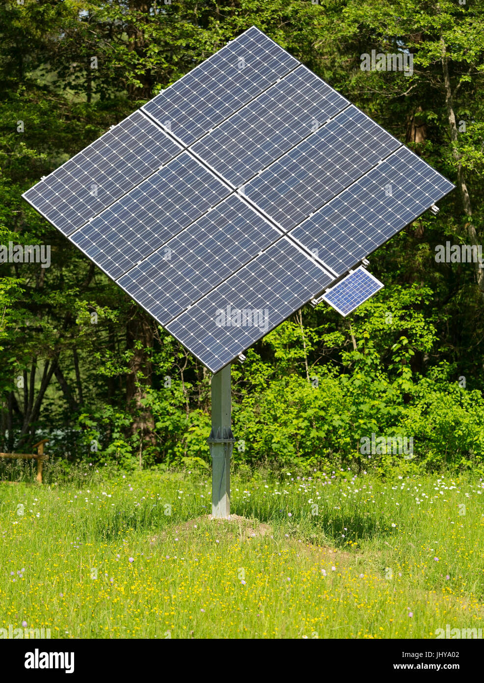 Solar module - Solar panel, Solarmodul - Solar panel Stock Photo