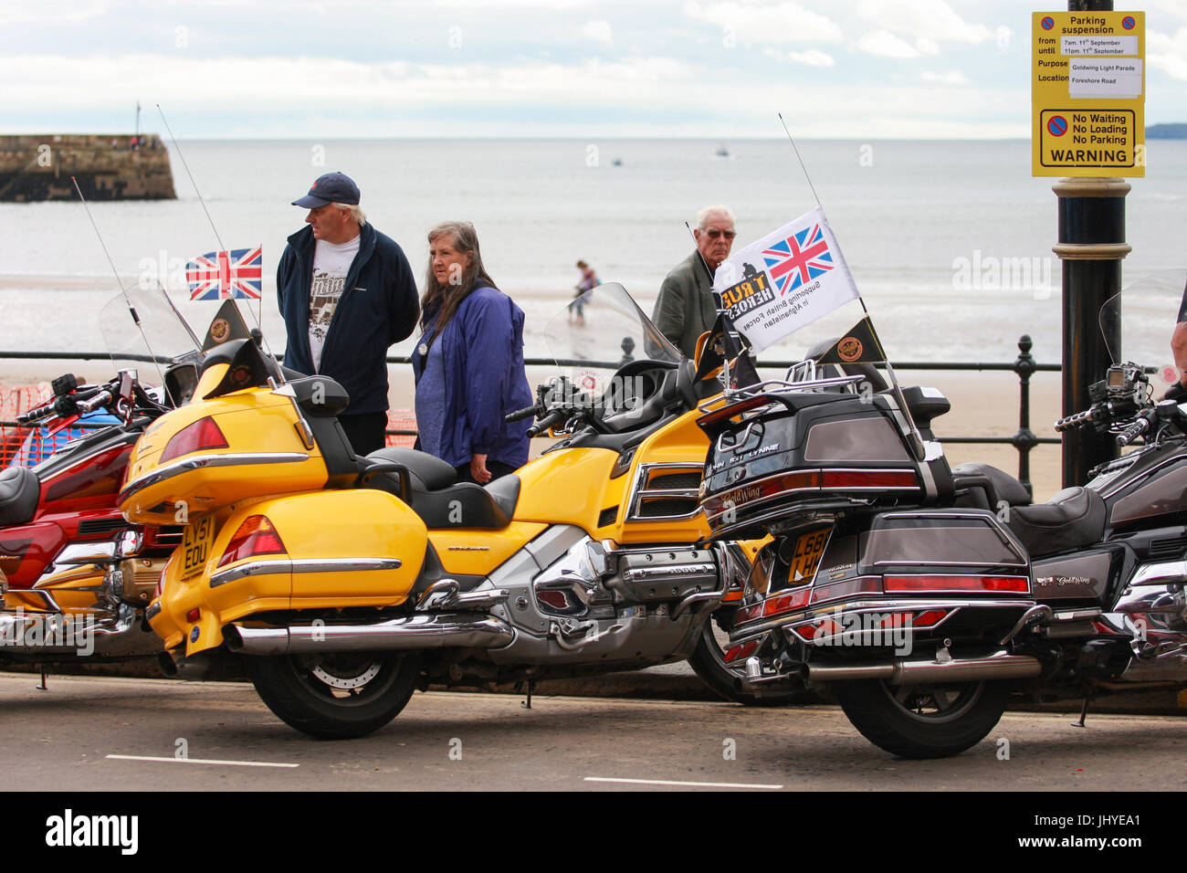 Honda Goldwing motorcycles at the Scarborough Light Parade, North
