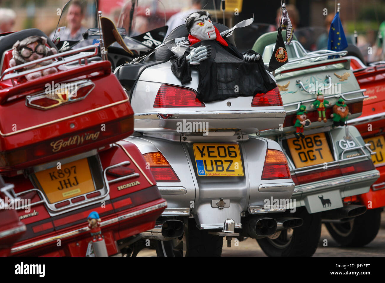 Honda Goldwing motorcycles at the Scarborough Light Parade, North
