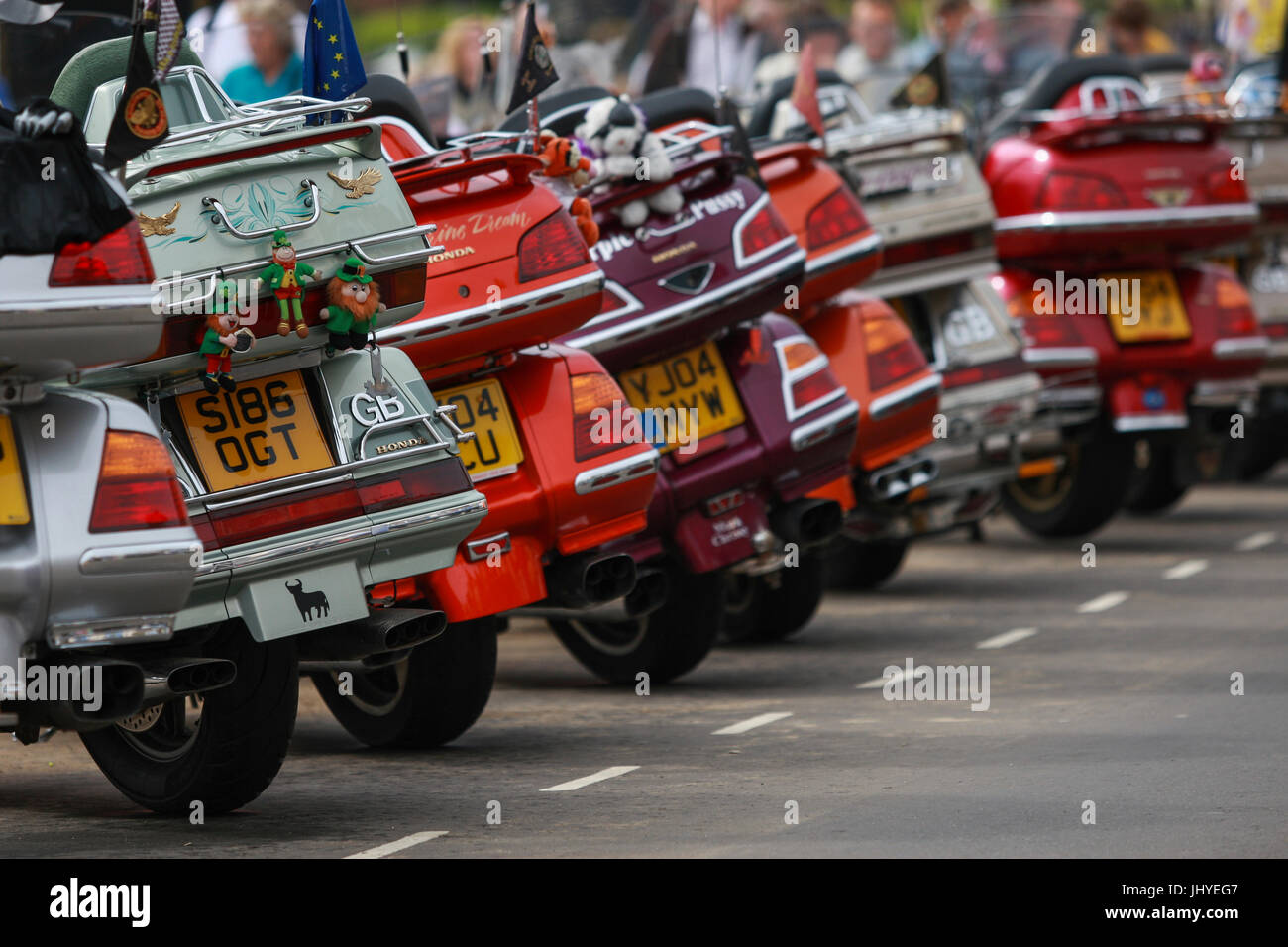 Honda Goldwing motorcycles at the Scarborough Light Parade, North