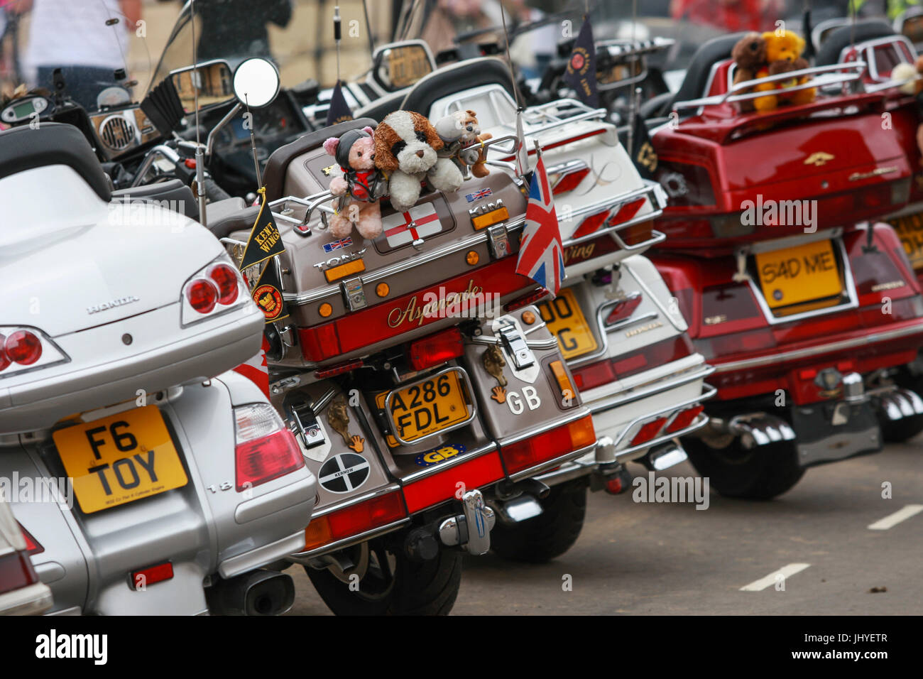 Honda Goldwing motorcycles at the Scarborough Light Parade, North