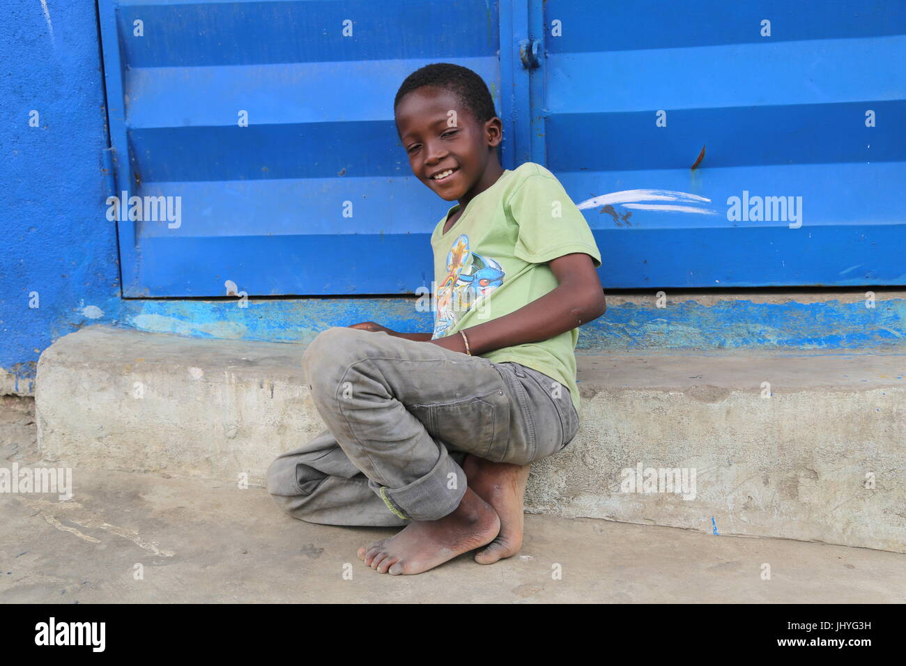 Children Labor in Cote d'Ivoire Stock Photo