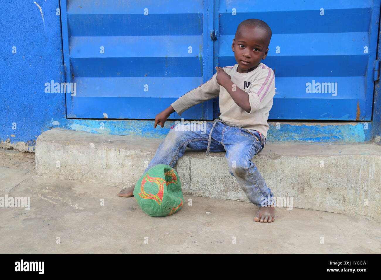 Children Labor in Cote d'Ivoire Stock Photo
