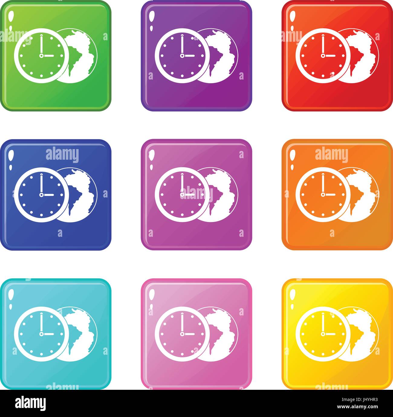 World planet watch icons hi-res stock photography and images - Alamy