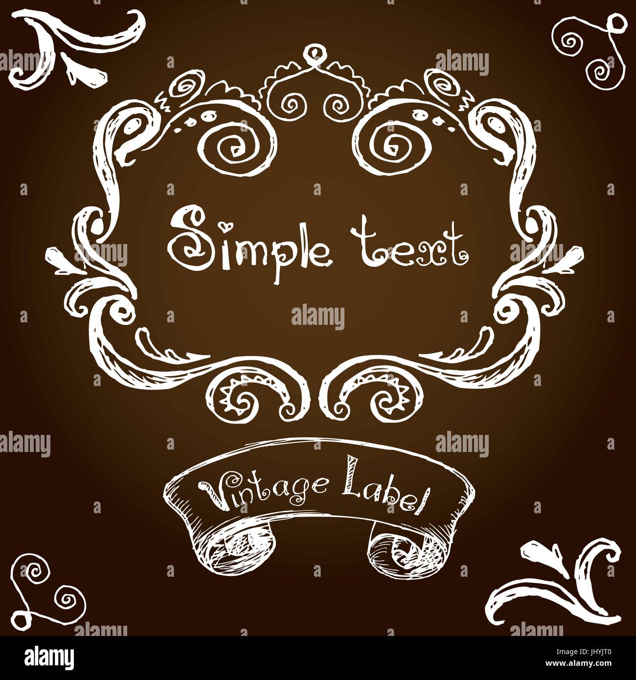 vintage label, hand drawing, vector Stock Vector Image & Art - Alamy