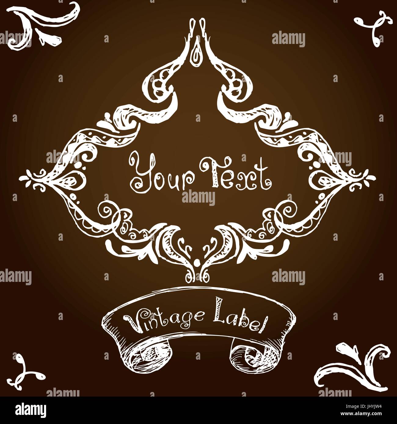 vintage label, hand drawing, vector Stock Vector Image & Art - Alamy