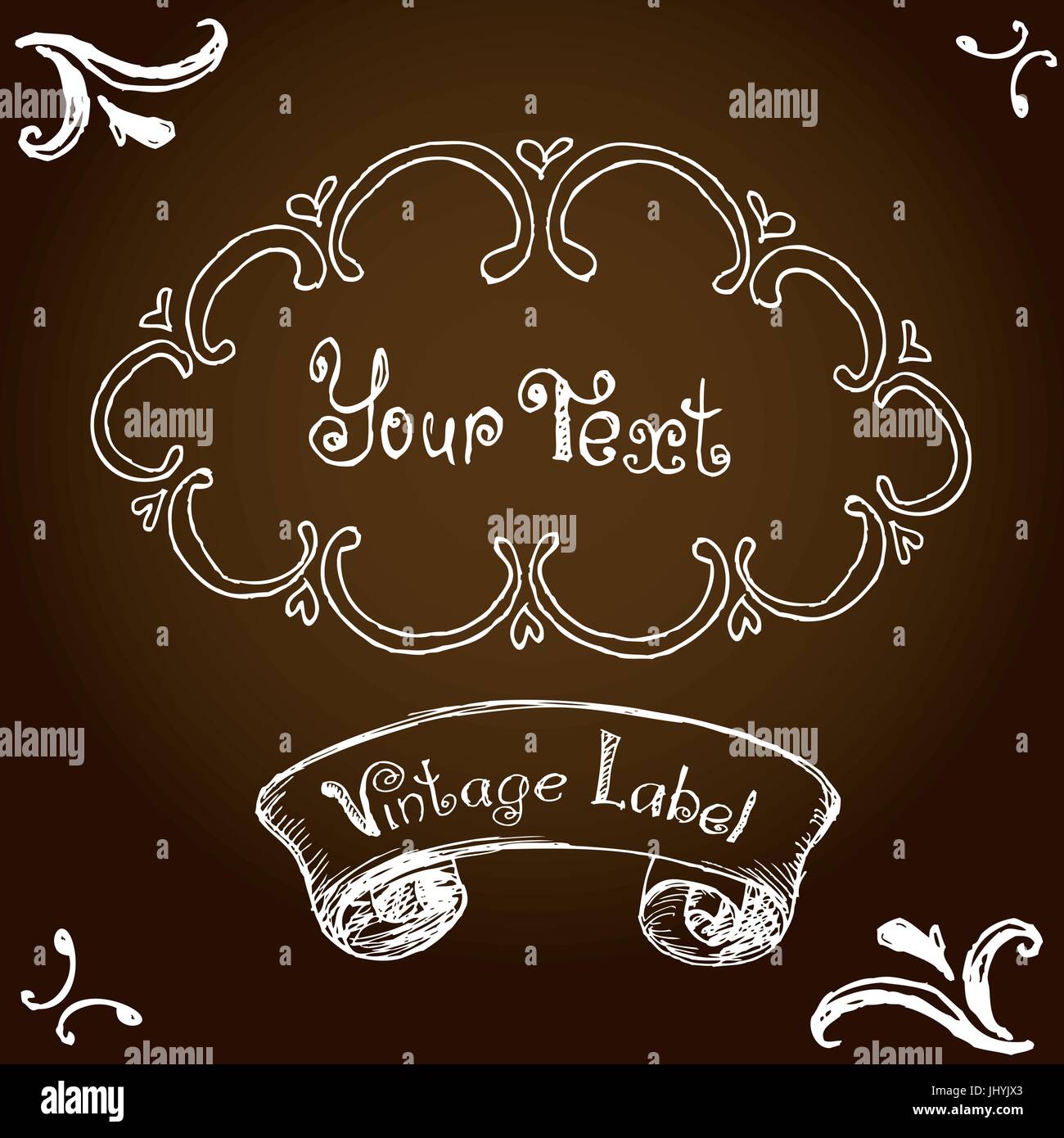 vintage label, hand drawing, vector Stock Vector Image & Art - Alamy