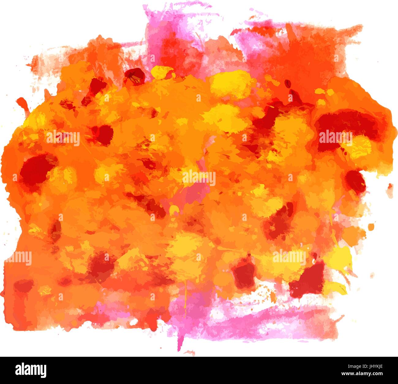 Vector background with red and yellow brush strokes Stock Vector Image ...