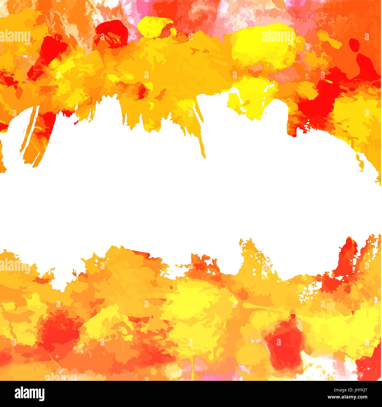 Vector background with red and yellow brush strokes Stock Vector Image &  Art - Alamy
