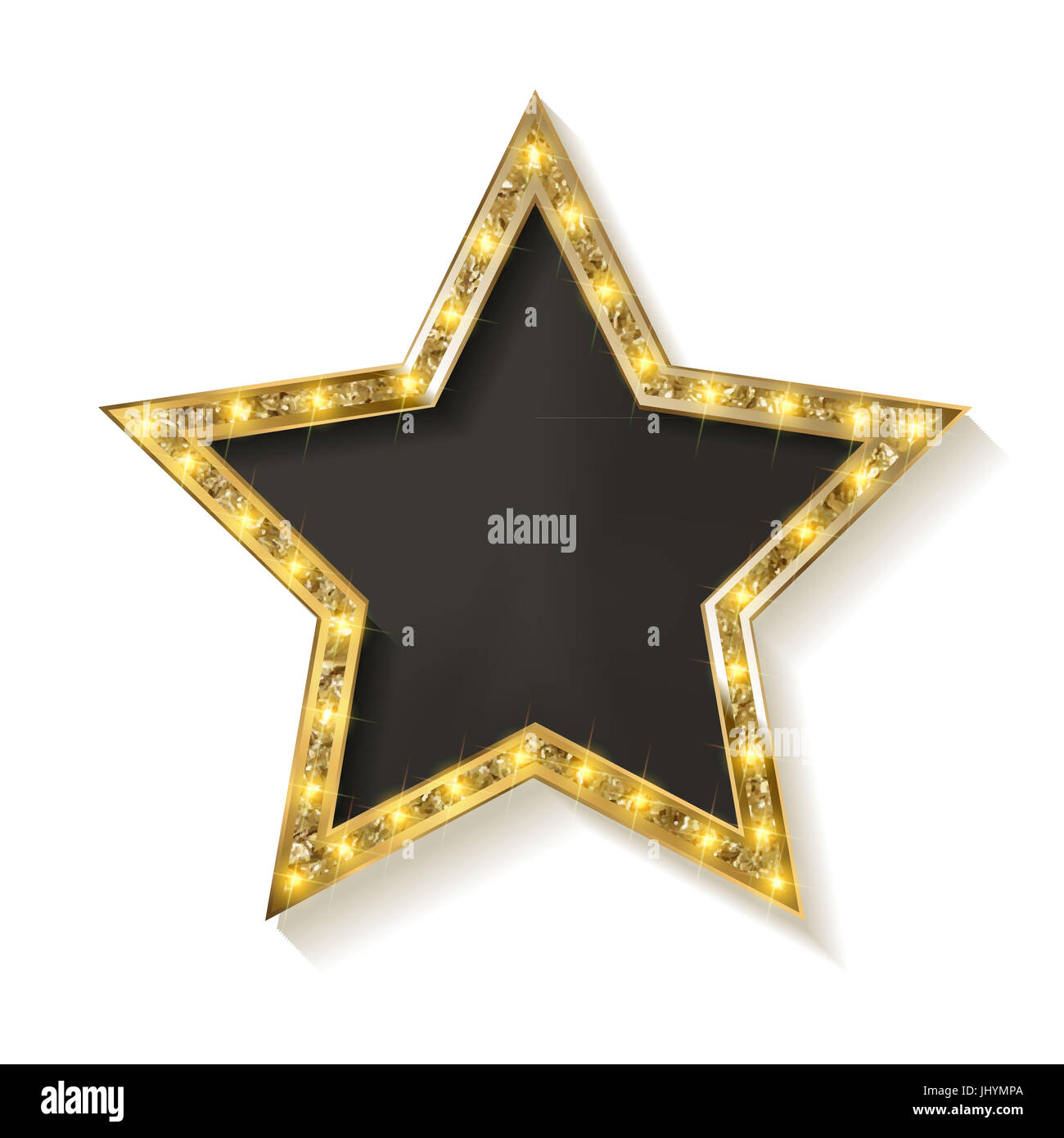 Vector Golden star on white background. 10 eps Stock Photo - Alamy