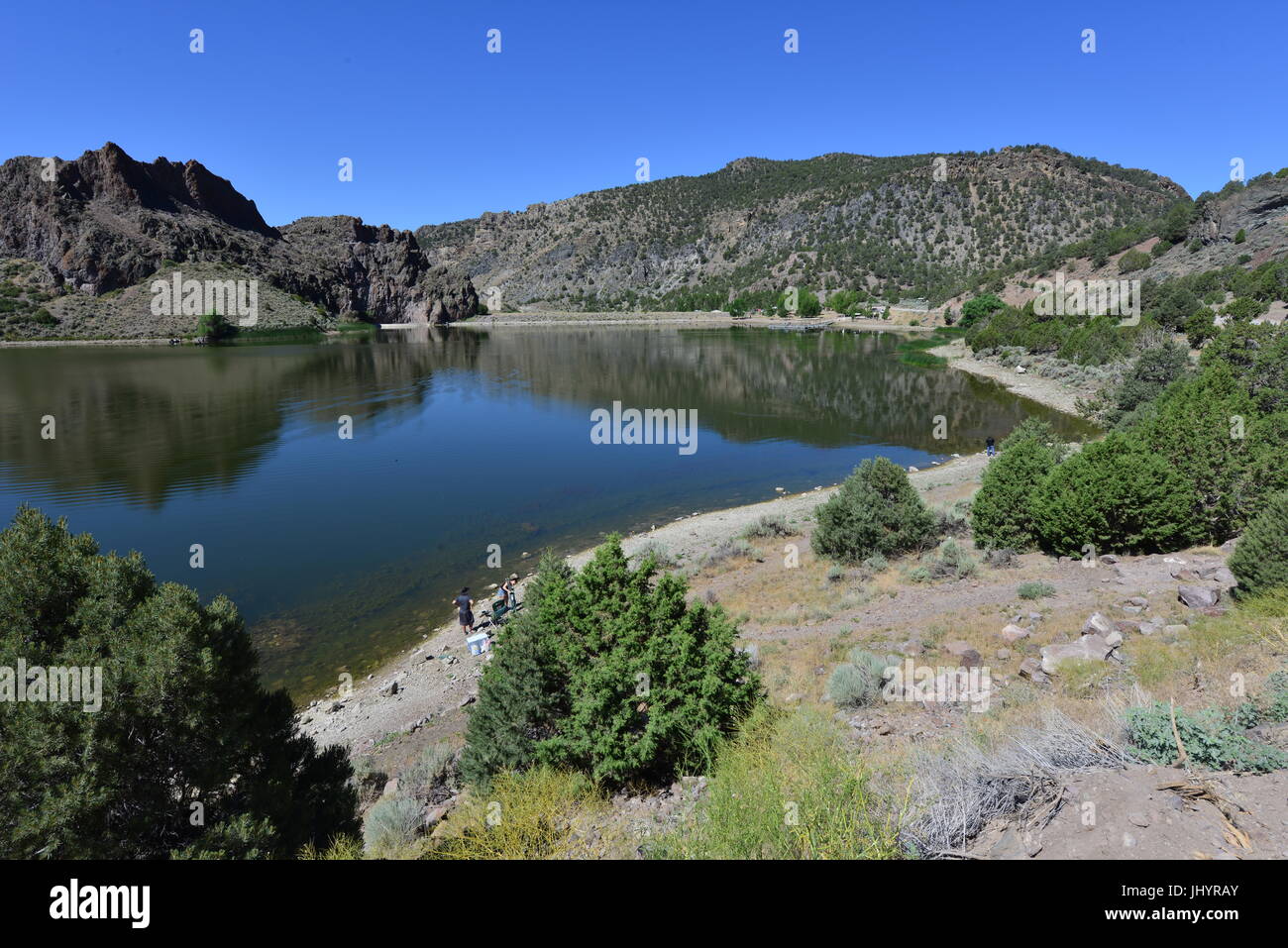 The Lake at Spring Valley State Park in Nevada Stock Photo Alamy