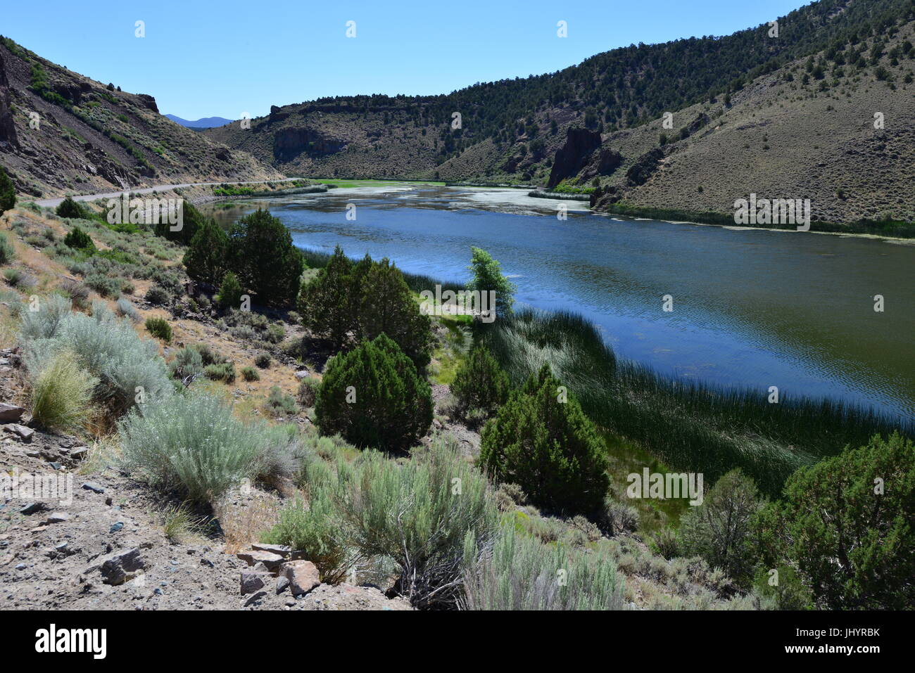 The Lake at Spring Valley State Park in Nevada Stock Photo Alamy