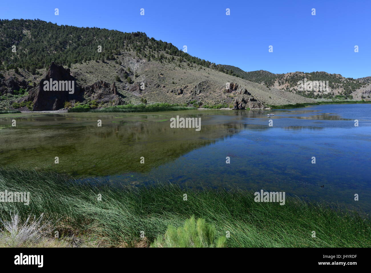 The Lake at Spring Valley State Park in Nevada Stock Photo Alamy