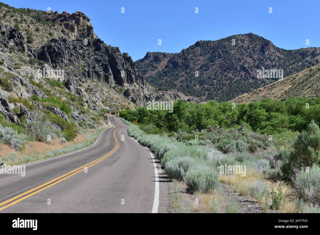 Spring Valley state park in Nevada in summertime Stock Photo Alamy