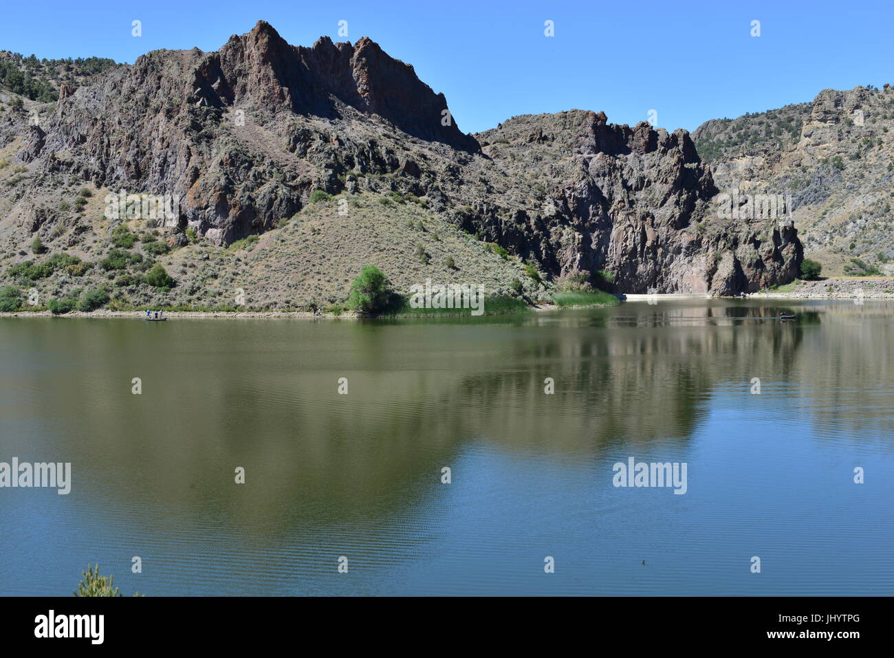 The Lake at Spring Valley State Park in Nevada Stock Photo Alamy