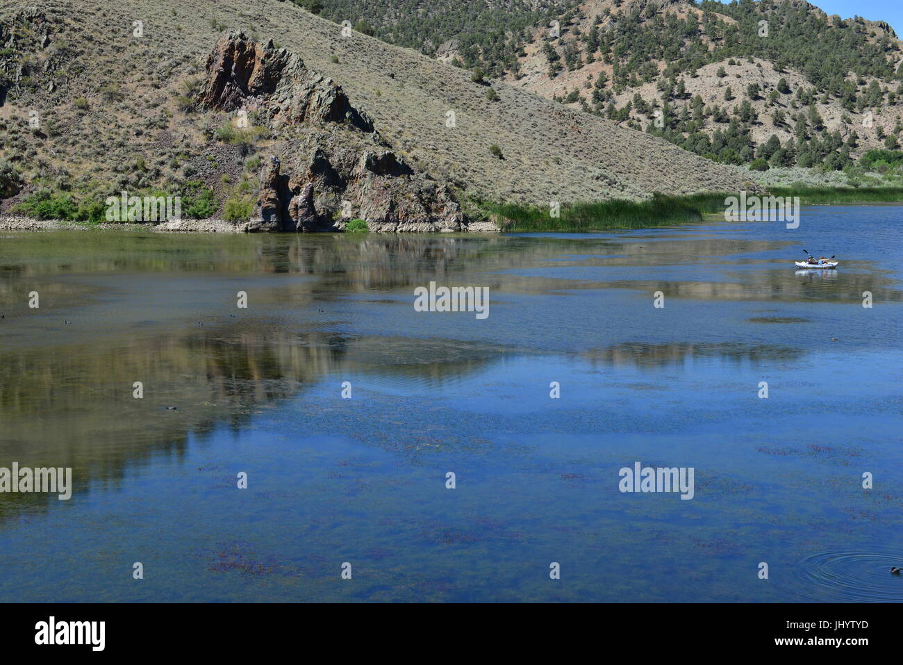 The Lake at Spring Valley State Park in Nevada Stock Photo Alamy