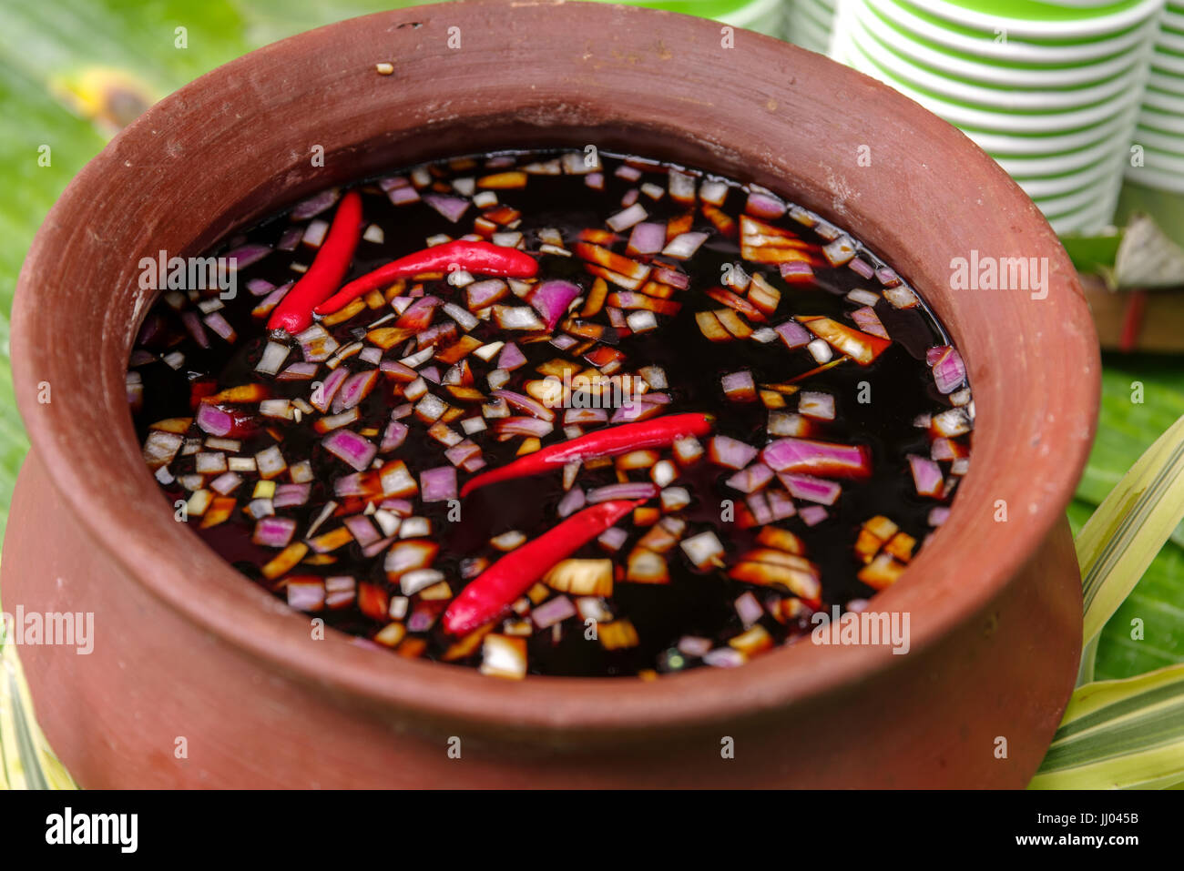 Filipino spicy Soy source Stock Photo
