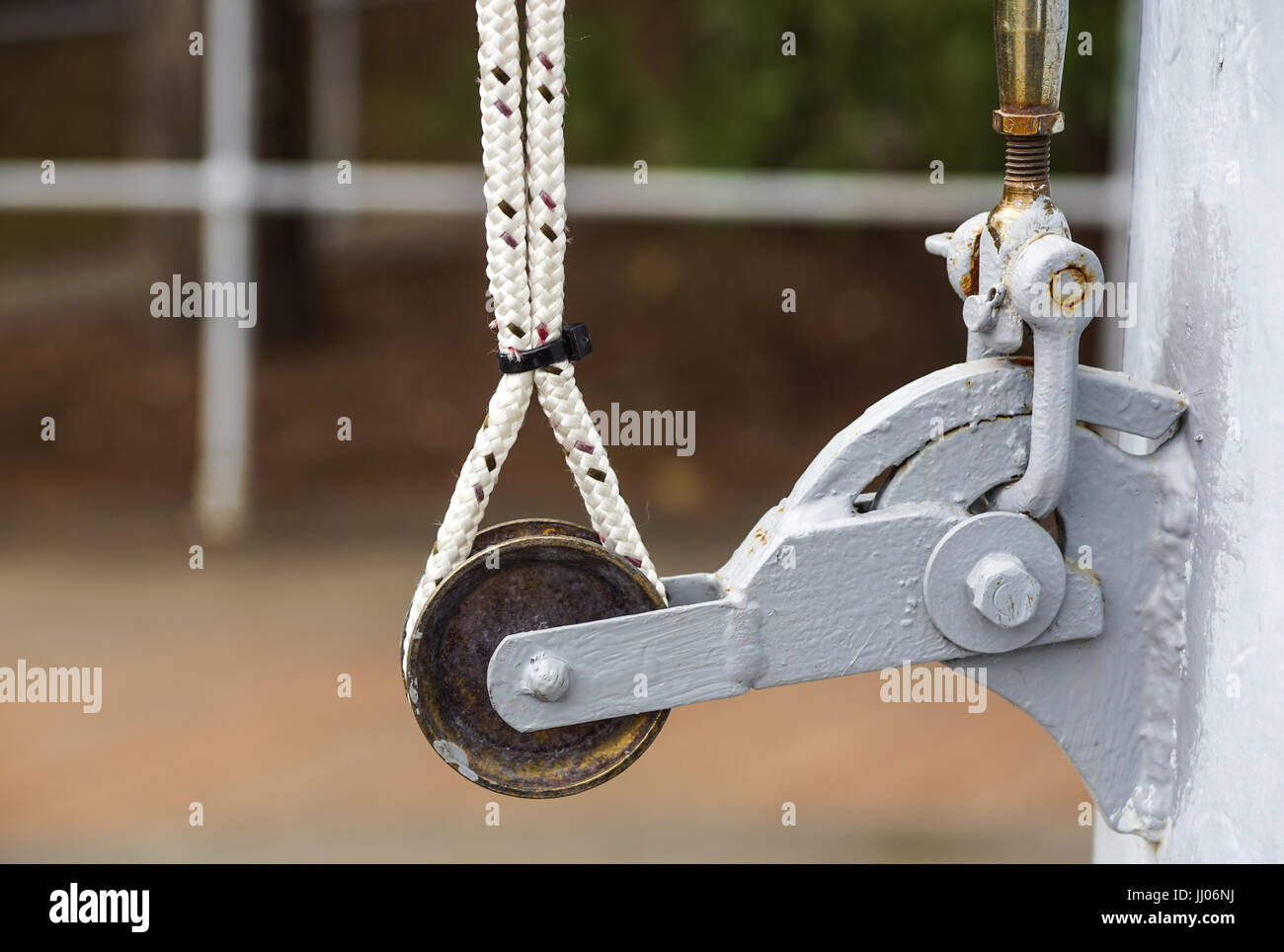 Flag pole pulley hi-res stock photography and images - Alamy