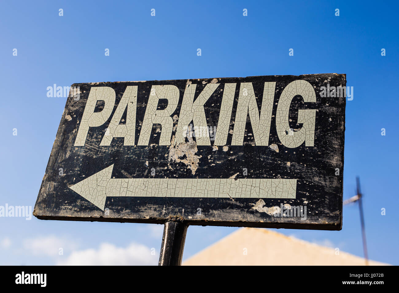 Parking sign, traffic sign board Stock Photo