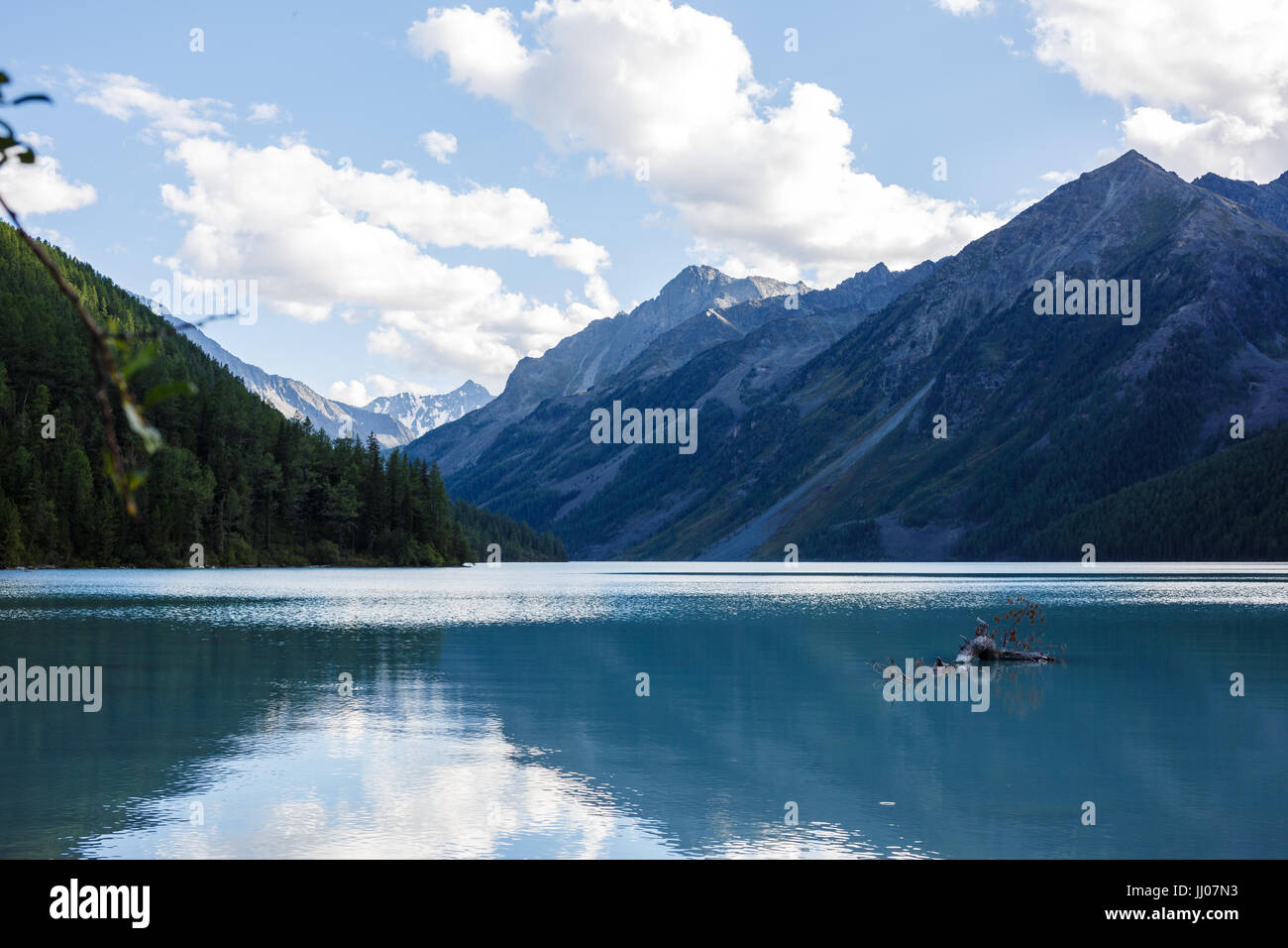 Beautiful landscape of mountains and lake Stock Photo - Alamy