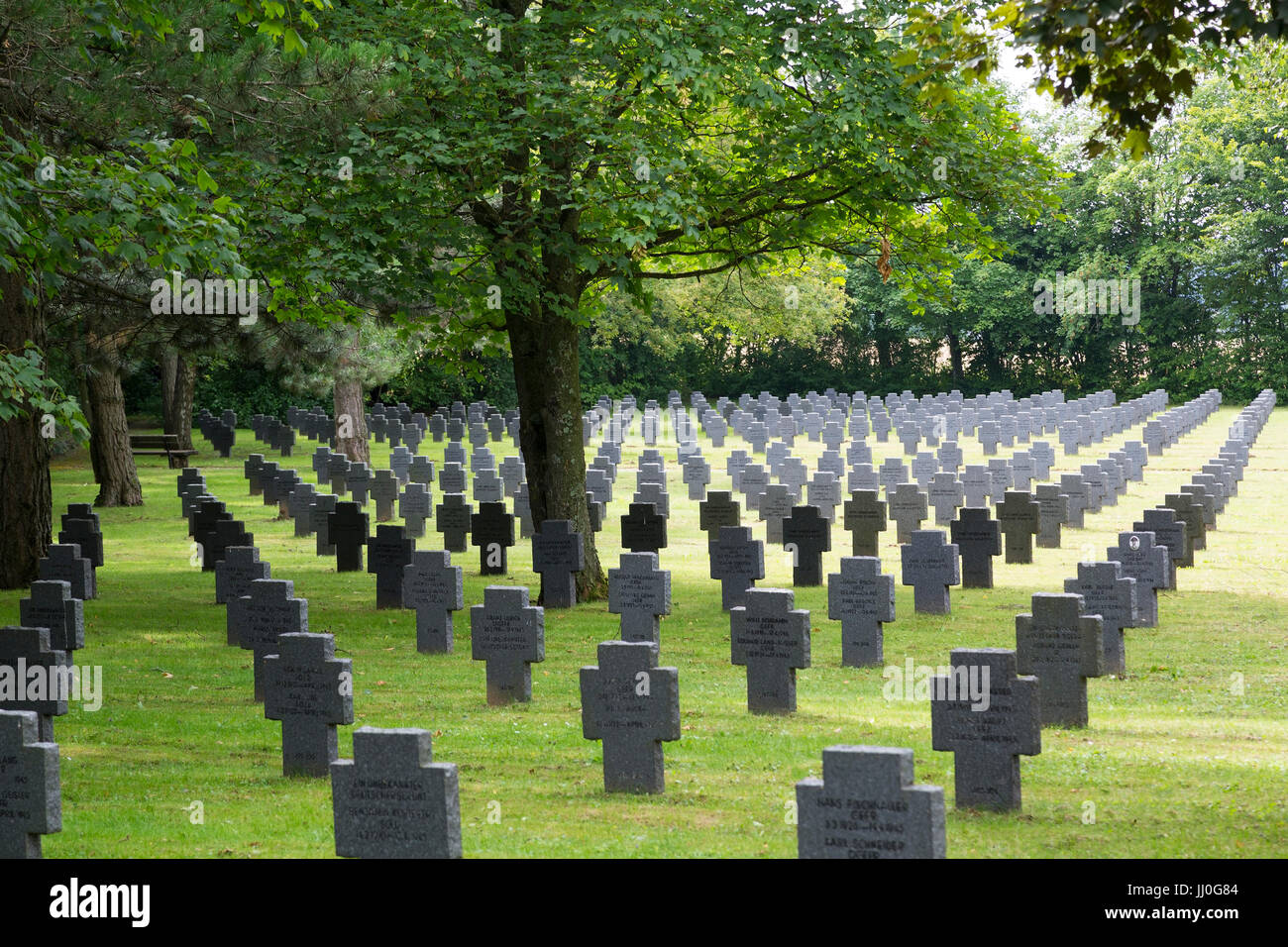 Soldier's cemetery of Allentsteig, forest quarter, Lower Austria, Austria - three-day event cemetery in Allentsteig, forest quarter region, Lower Aust Stock Photo