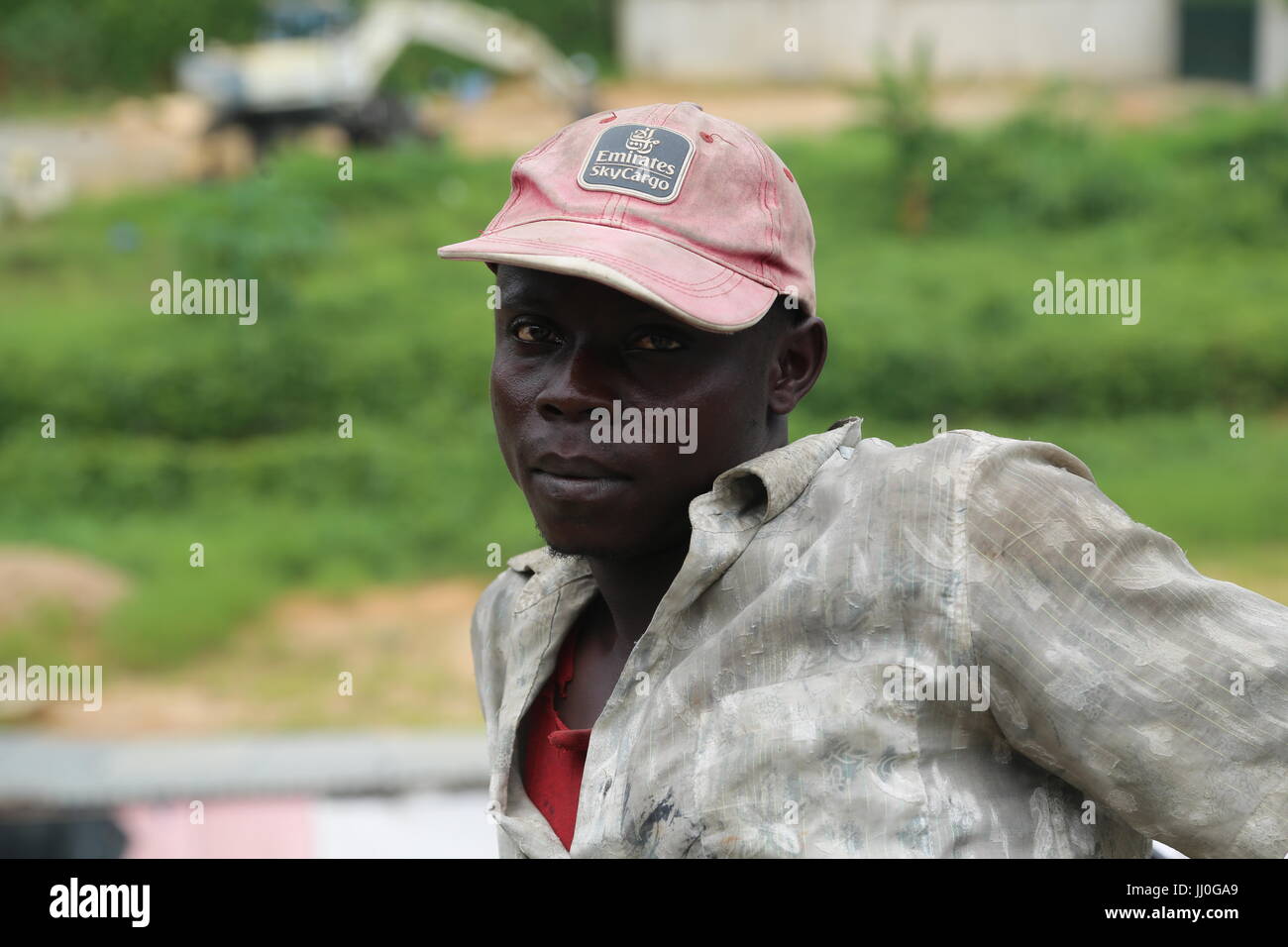 Children Labor in Cote d'Ivoire Stock Photo