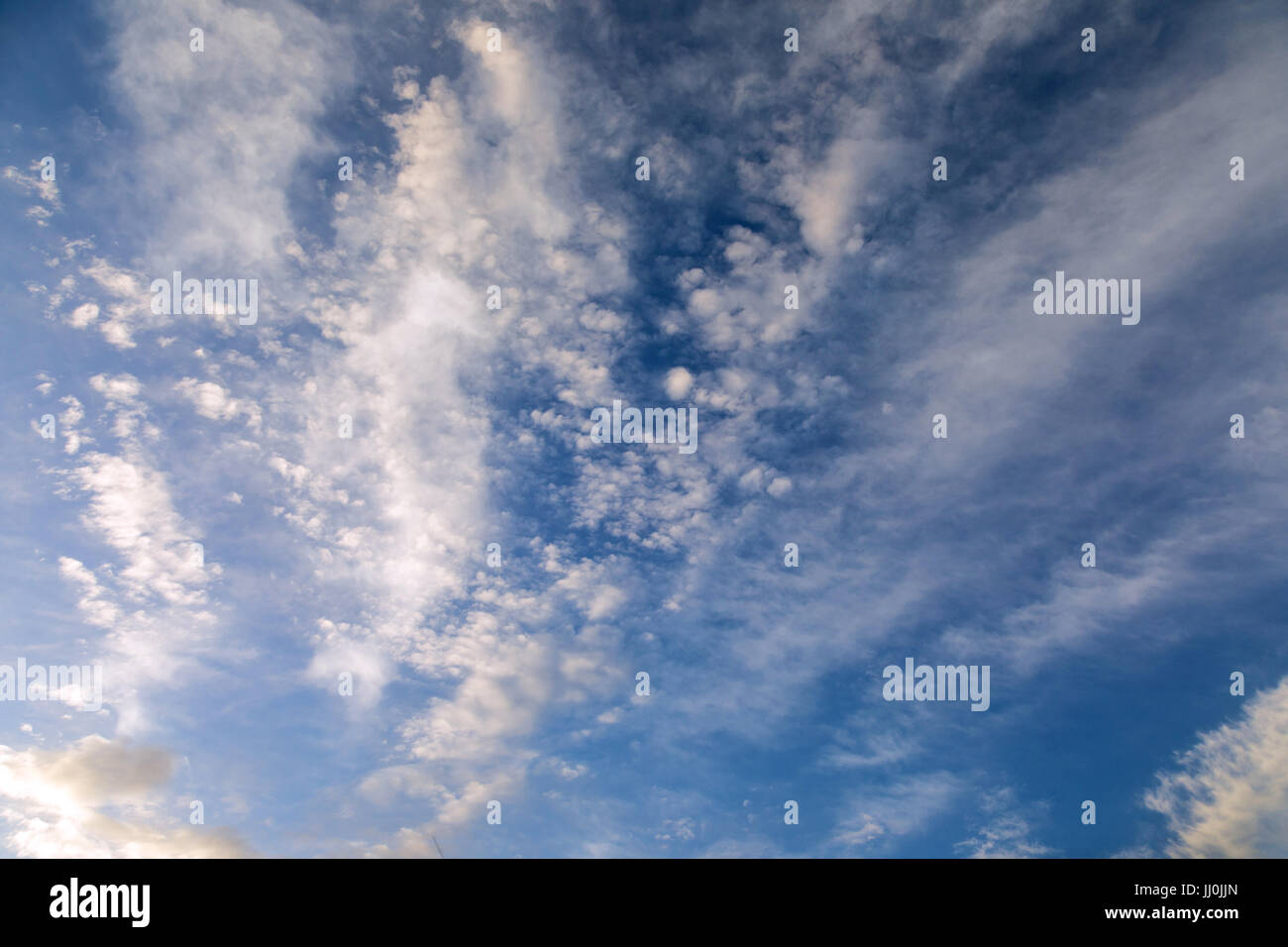 blue sky with clouds over the sea Stock Photo - Alamy