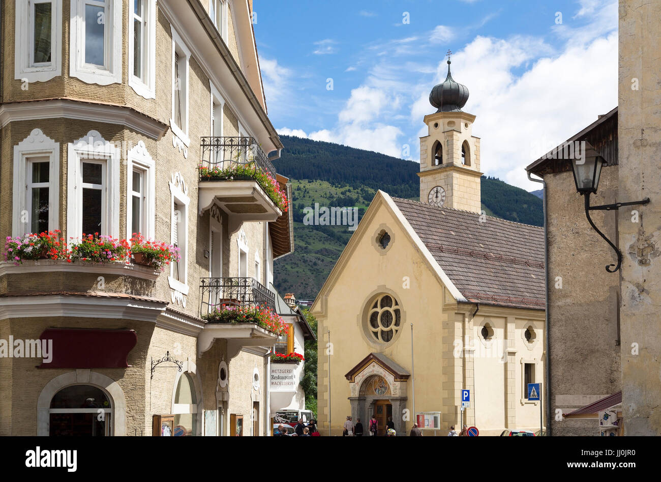 Glurns, Vinschgau, South Tirol, Italy, city of Glurns, Italy, South Tyrol, Vinschgau, Südtirol, Italien, City of Glurns Stock Photo