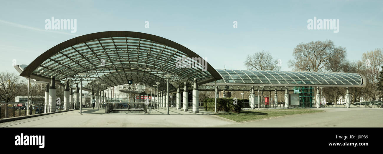 U-Bahn Station Westfalenhallen, Dortmund, Ruhr area, North Rhine-Westphalia, Germany, Europe Stock Photo