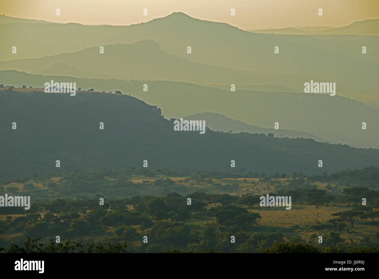 Early morning landscape KwaZulu-Natal South Africa Stock Photo