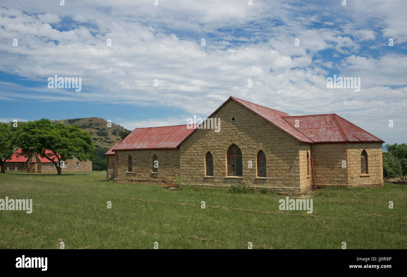 Stone church Rorkes Drift KwaZulu-Natal South Africa Stock Photo