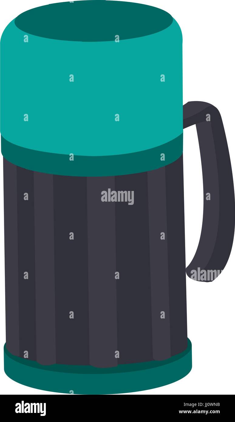 thermo flask bottle beverage handle object Stock Vector Image & Art Alamy