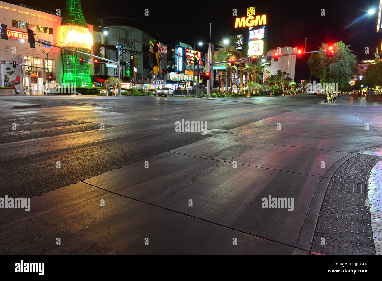 The strip in Las Vegas Stock Photo