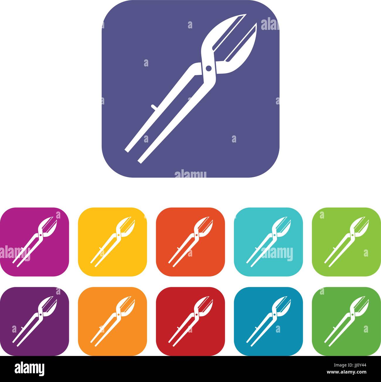Old rusty scissors Stock Vector Images - Alamy