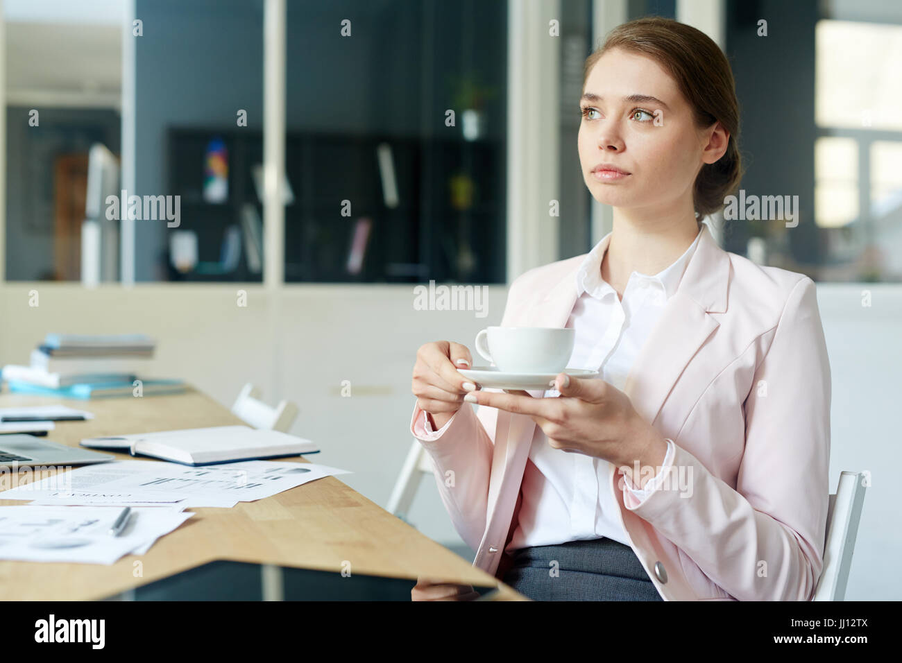 Contemporary office tea break hi-res stock photography and images - Alamy