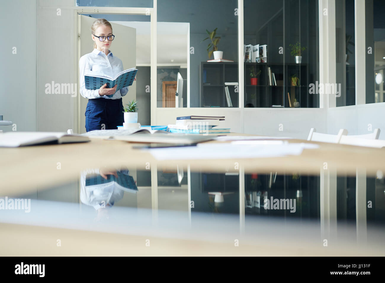 Working accountant Stock Photo