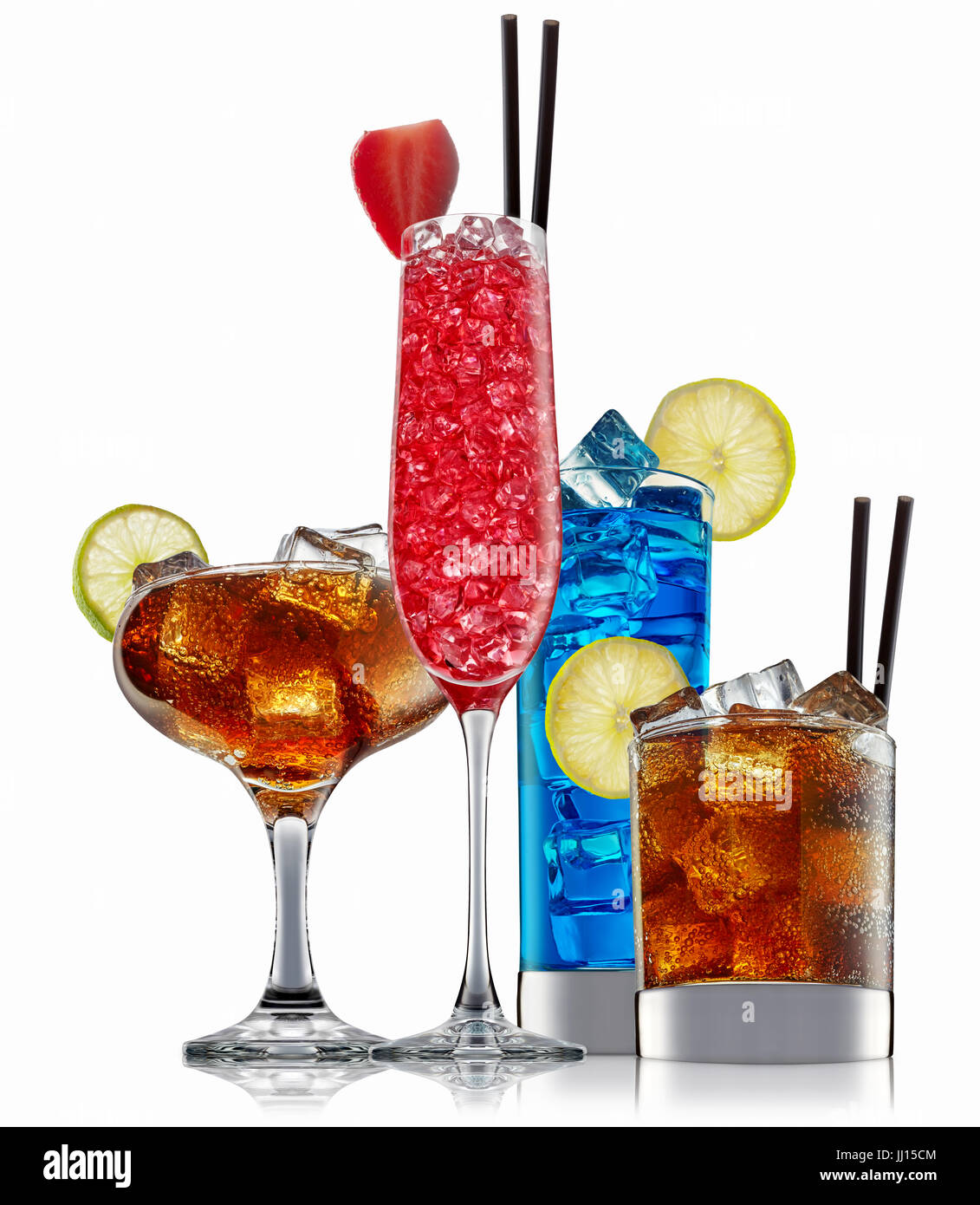 alcohol cocktail set Stock Photo Alamy