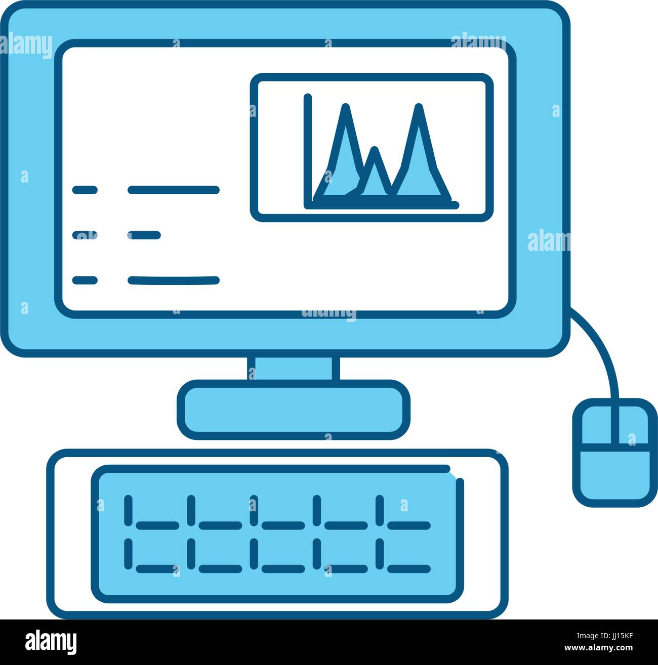 Desk computer symbol Stock Vector Image & Art - Alamy