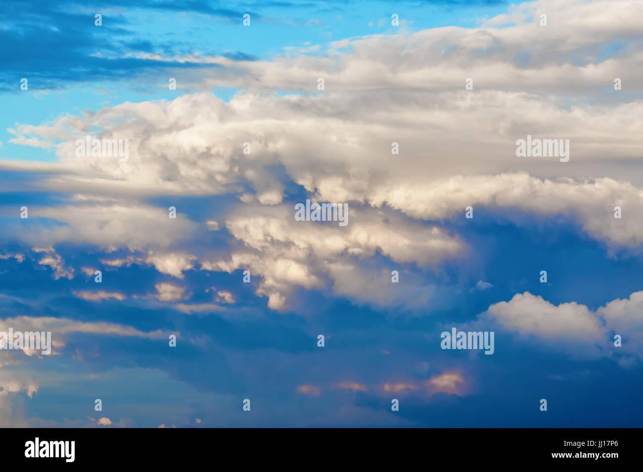 Scenic sky with picturesque dramatic cumulus clouds Stock Photo - Alamy