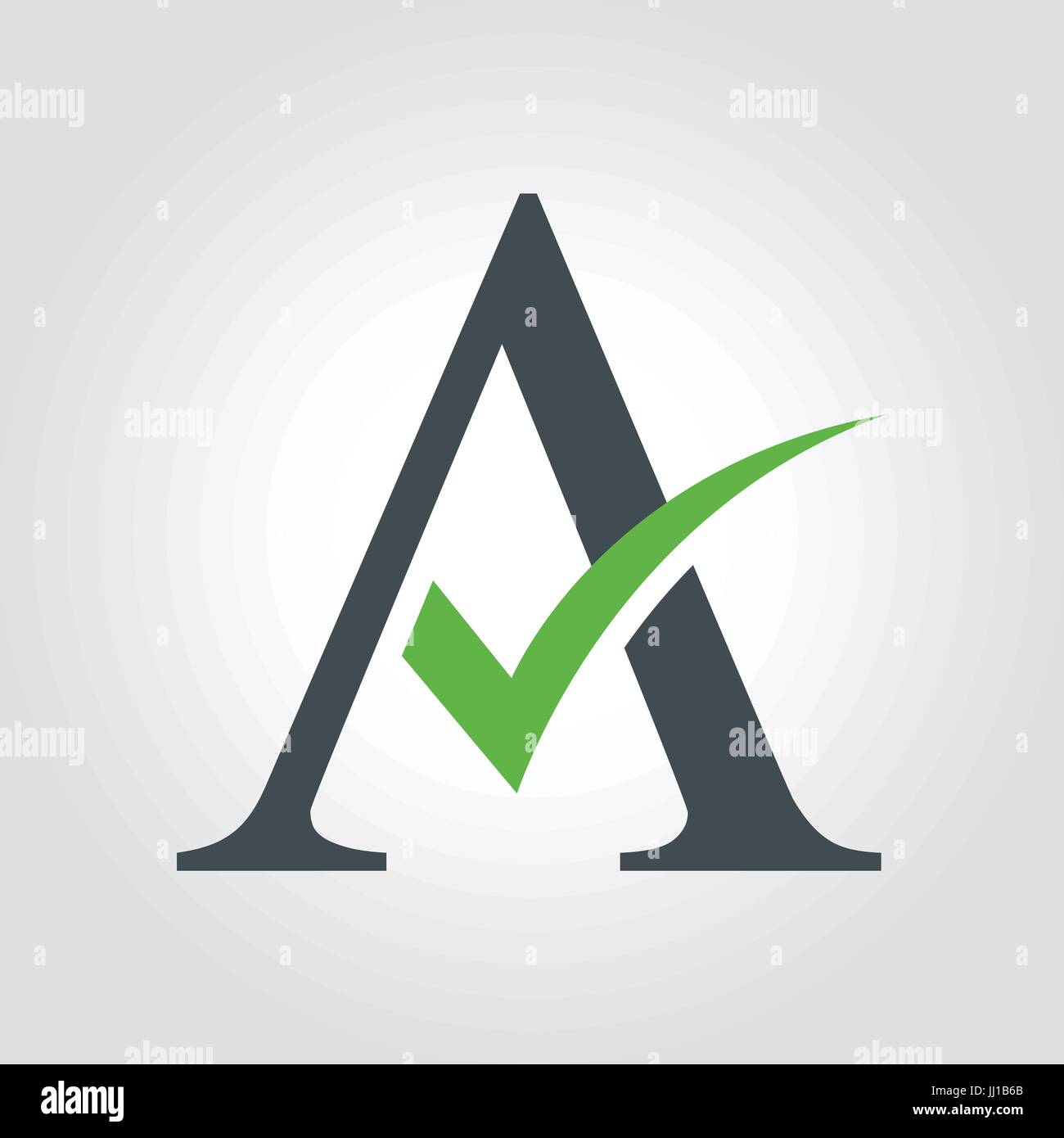 Letter A logo typography design template Stock Vector