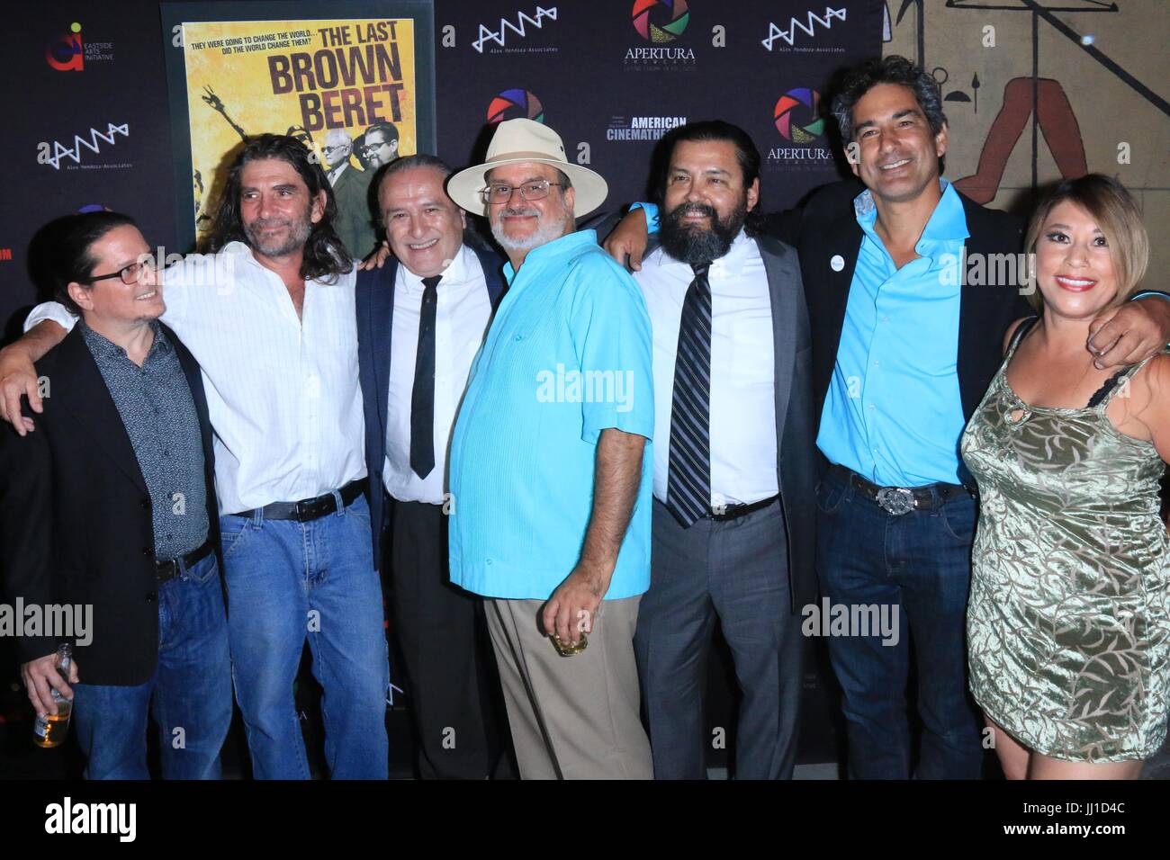 Hollywood Screening of 'The Last Brown Beret' at the Egyptian Theatre on Hollywood Boulevard in Los Angeles, California.  Featuring: Christopher Long, David Castro, Del Zamora, Daniel E. Mora, Randy Vasquez Where: Los Angeles, California, United States When: 14 Jun 2017 Credit: WENN.com Stock Photo