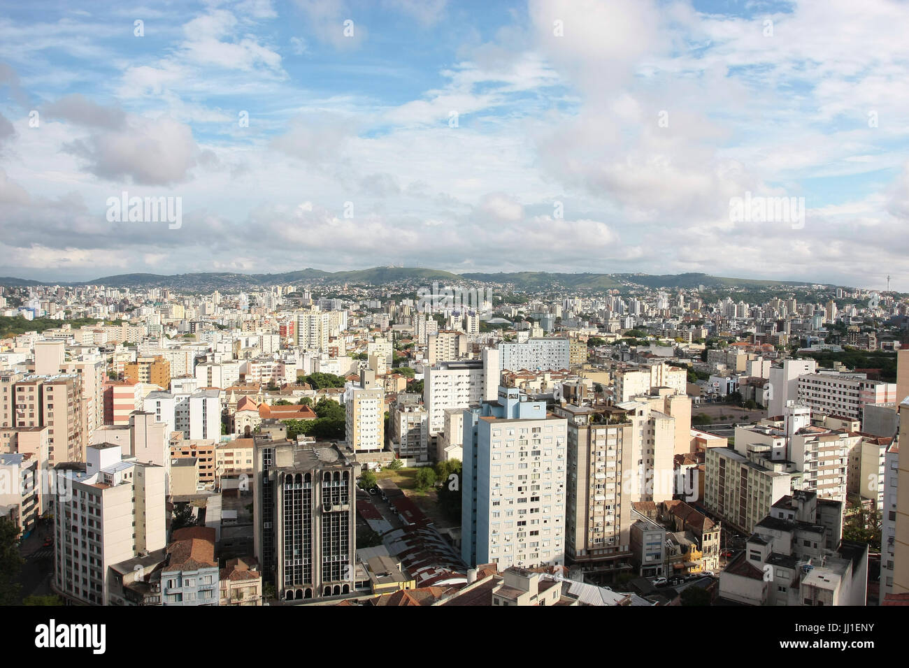Aerial view, city, Porto Alegre, Rio Grande do Sul, Brazil. Stock Photo