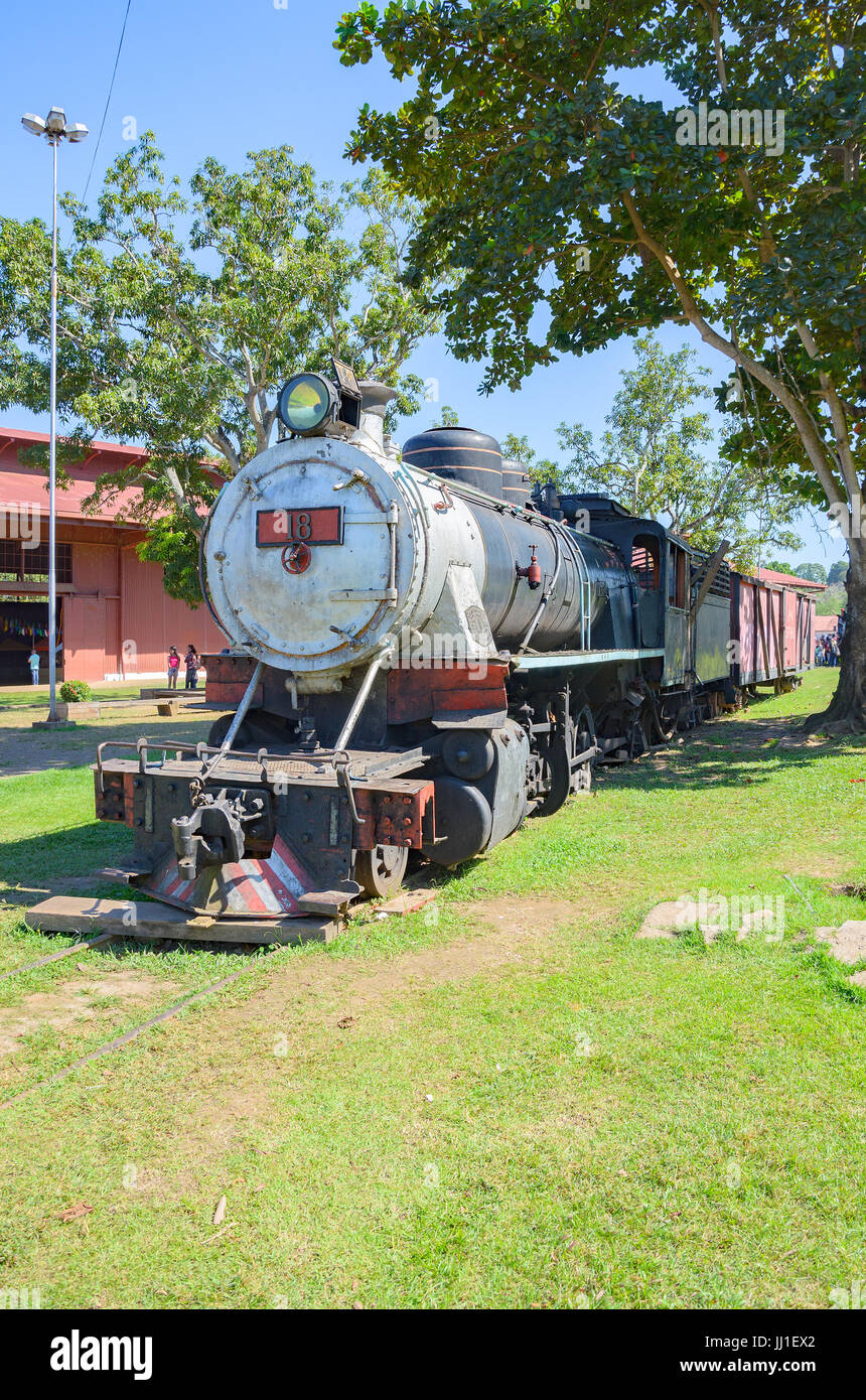 PORTO VELHO, BRAZIL JUNE 16, 2017 Open air museum Estrada de Ferro MadeiraMamore in Porto