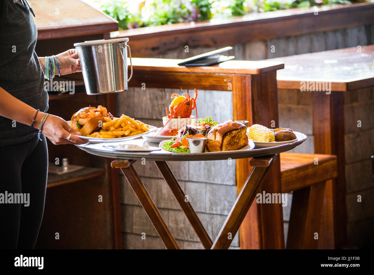 The Nantucket Lobster Trap Restaurant, Nantucket, MA, USA Stock Photo