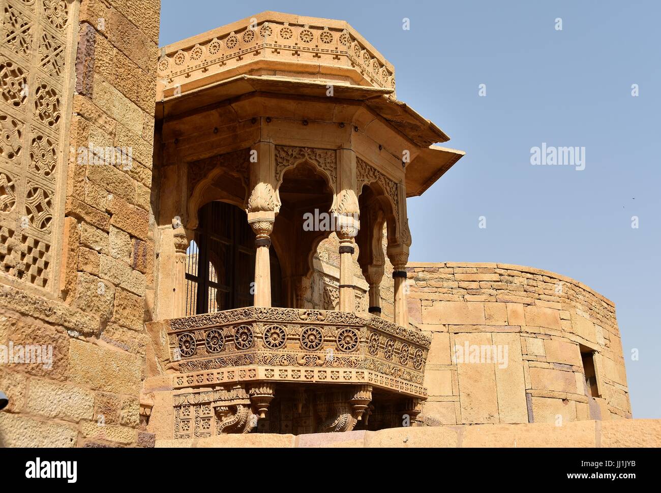 Jharokha of fort Mehrangarh, Jodhpur, Rajasthan, india Stock Photo