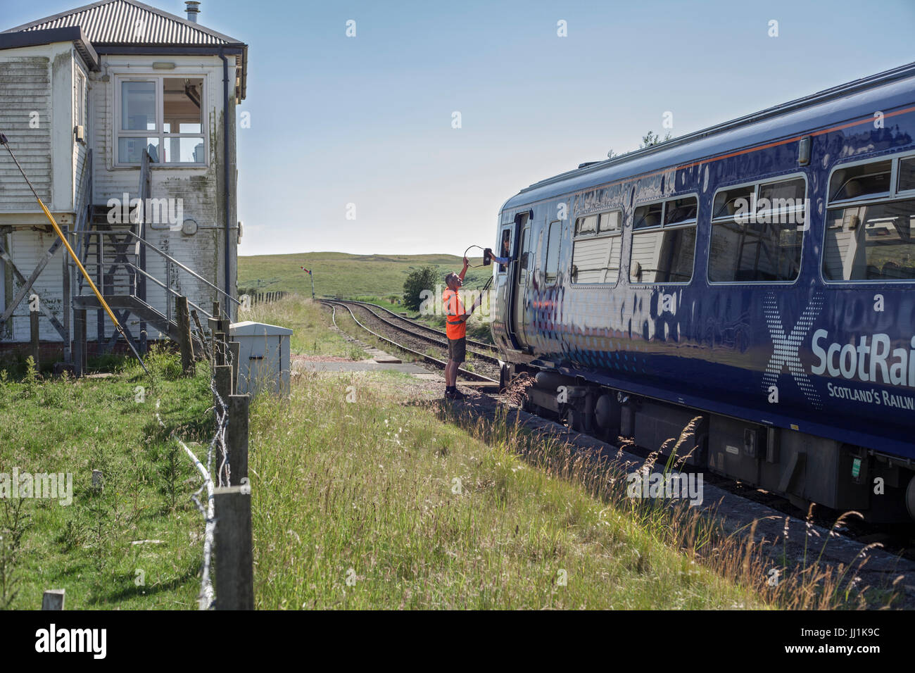 Glenwhilly south of Barrhill, Stranraer line driver of 1413 Glasgow
