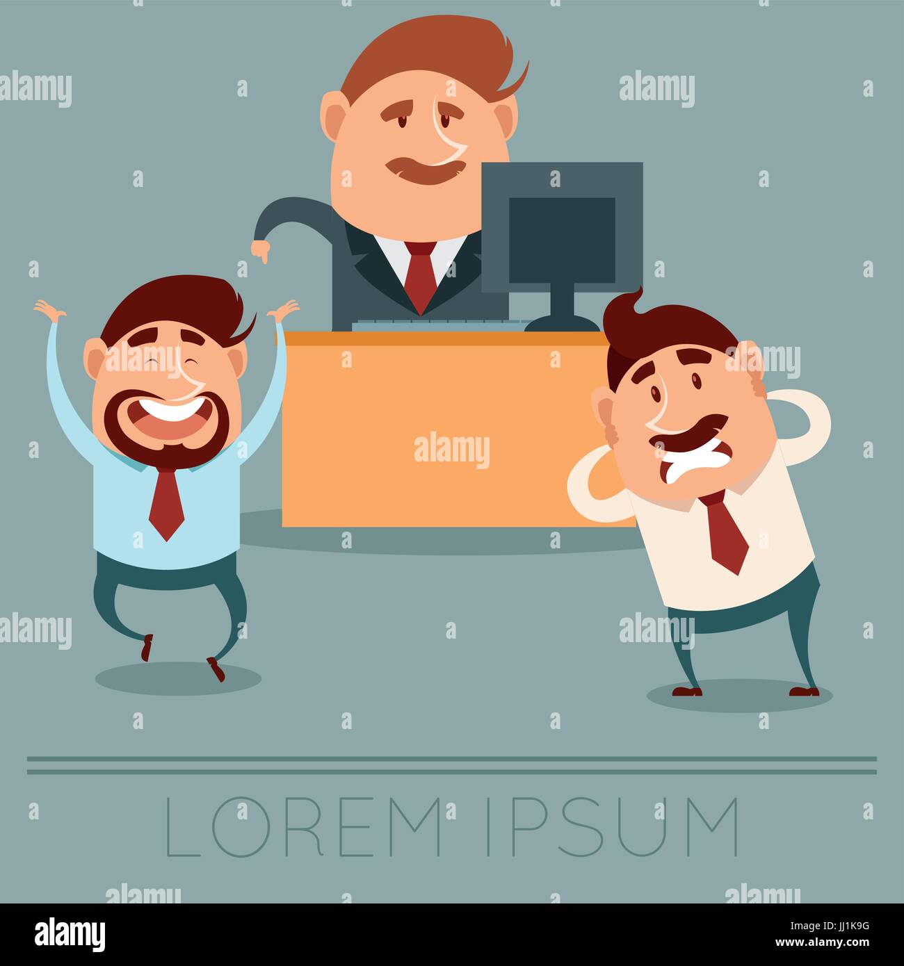 Vector image of the Business concept about Boss choice Stock Vector ...