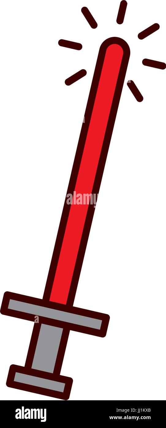 sword weapon warrior game vector illustration design Stock Vector Image ...