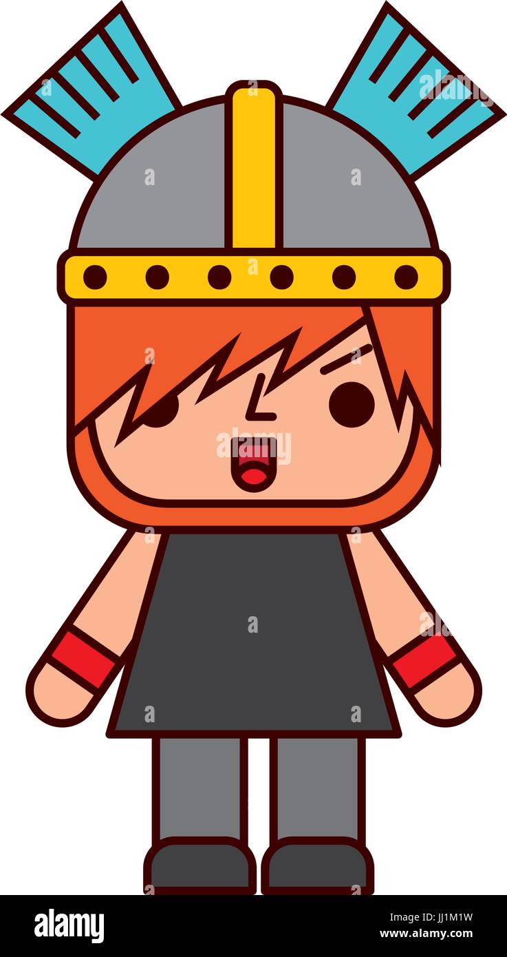 Avatar of a video game warrior vector illustration design Stock Vector ...
