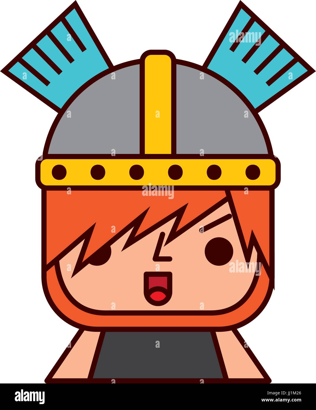 Avatar of a video game warrior vector illustration design Stock Vector ...